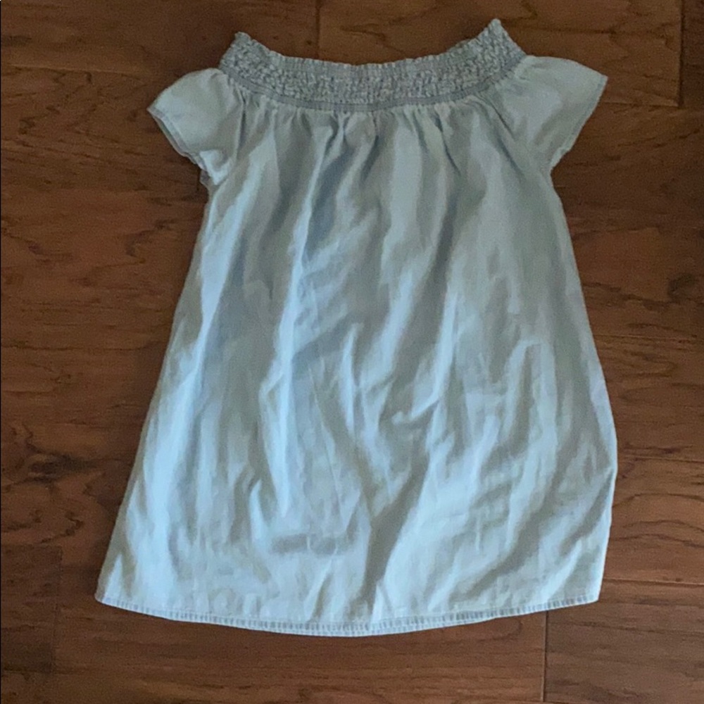 🌻 Girls jean off the shoulders dress